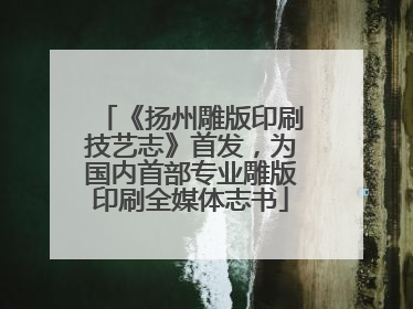 《扬州雕版印刷技艺志》首发，为国内首部专业雕版印刷全媒体志书