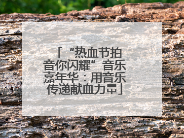 “热血节拍 音你闪耀”音乐嘉年华：用音乐传递献血力量