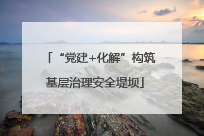 “党建+化解”构筑基层治理安全堤坝