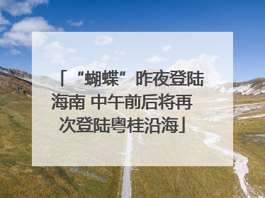 “蝴蝶”昨夜登陆海南 中午前后将再次登陆粤桂沿海