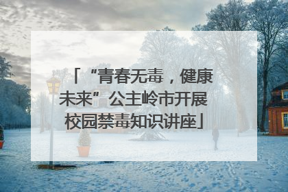 “青春无毒，健康未来”公主岭市开展校园禁毒知识讲座