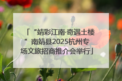 “靖彩江南·奇遇土楼”南靖县2025杭州专场文旅招商推介会举行