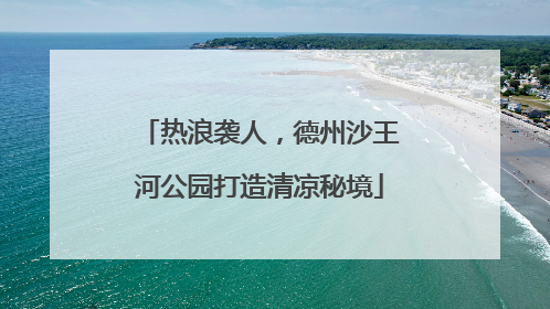 热浪袭人，德州沙王河公园打造清凉秘境