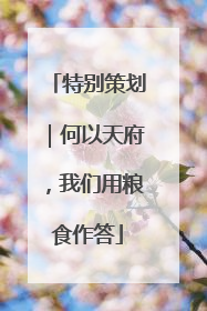 特别策划｜何以天府，我们用粮食作答