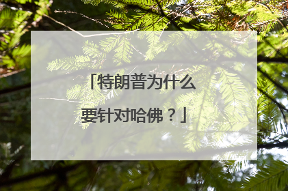 特朗普为什么要针对哈佛？