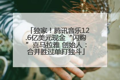 独家！腾讯音乐12.6亿美元现金“闪购”喜马拉雅 创始人：合并胜过单打独斗