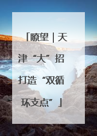 瞭望｜天津“大”招打造“双循环支点”