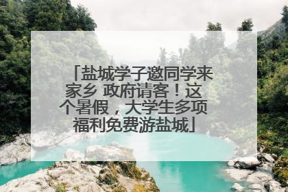 盐城学子邀同学来家乡 政府请客！这个暑假，大学生多项福利免费游盐城