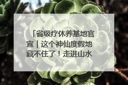 省级疗休养基地官宣｜这个神仙度假地藏不住了！走进山水秘境 开启一场野奢度假之旅！
