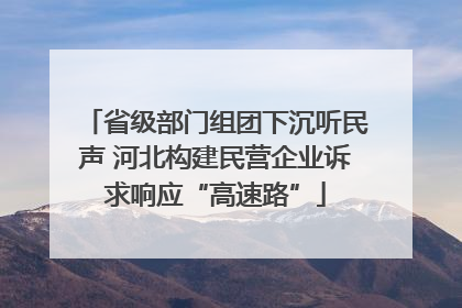 省级部门组团下沉听民声 河北构建民营企业诉求响应“高速路”