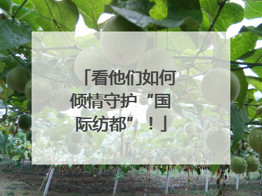 看他们如何倾情守护“国际纺都”！