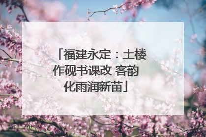 福建永定：土楼作砚书课改 客韵化雨润新苗