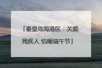 秦皇岛海港区：关爱残疾人 情暖端午节