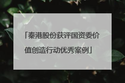 秦港股份获评国资委价值创造行动优秀案例