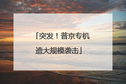 突发！普京专机遭大规模袭击