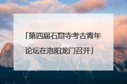 第四届石窟寺考古青年论坛在洛阳龙门召开