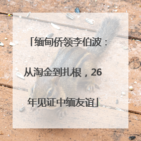 缅甸侨领李伯波：从淘金到扎根，26年见证中缅友谊
