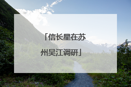 信长星在苏州吴江调研
