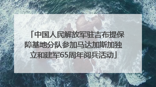 中国人民解放军驻吉布提保障基地分队参加马达加斯加独立和建军65周年阅兵活动