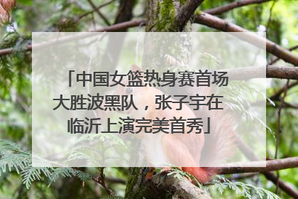 中国女篮热身赛首场大胜波黑队，张子宇在临沂上演完美首秀