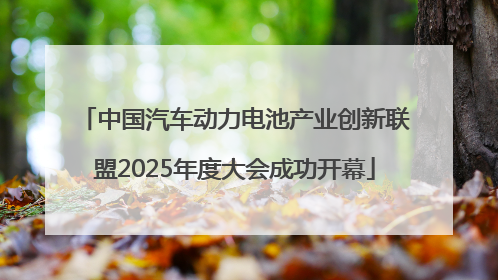 中国汽车动力电池产业创新联盟2025年度大会成功开幕