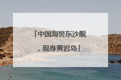 中国海警东沙舰，现身黄岩岛