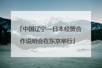 中国辽宁—日本经贸合作说明会在东京举行