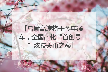 乌尉高速将于今年通车，全国产化“首创号”炫技天山之巅