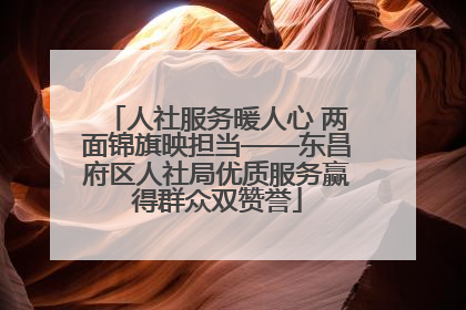 人社服务暖人心 两面锦旗映担当——东昌府区人社局优质服务赢得群众双赞誉