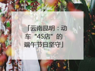 云南昆明：动车“4S店”的端午节日坚守