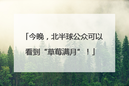 今晚，北半球公众可以看到“草莓满月”！
