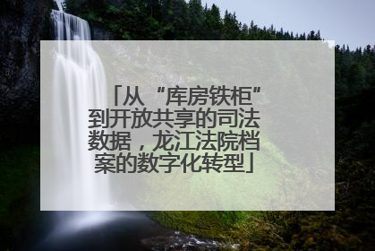 从“库房铁柜”到开放共享的司法数据，龙江法院档案的数字化转型