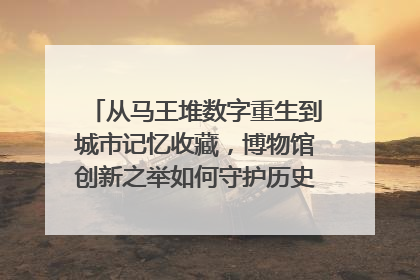 从马王堆数字重生到城市记忆收藏，博物馆创新之举如何守护历史、连接未来？