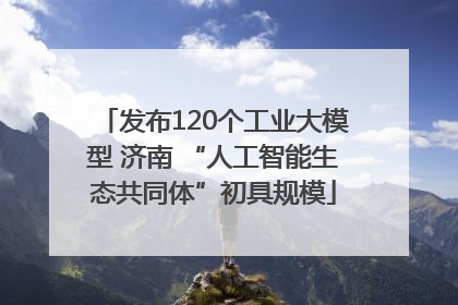 发布120个工业大模型 济南 “人工智能生态共同体”初具规模