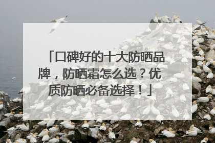 口碑好的十大防晒品牌，防晒霜怎么选？优质防晒必备选择！