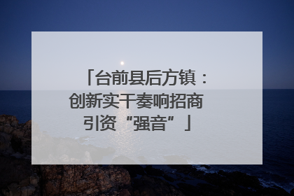台前县后方镇：创新实干奏响招商引资“强音”