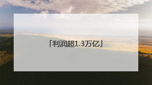 利润超1.3万亿