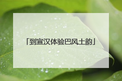 到宣汉体验巴风土韵