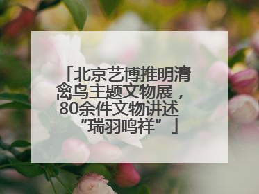 北京艺博推明清禽鸟主题文物展，80余件文物讲述“瑞羽鸣祥”