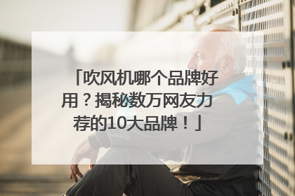 吹风机哪个品牌好用？揭秘数万网友力荐的10大品牌！