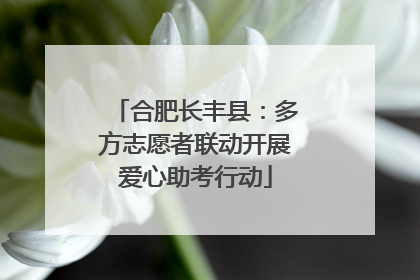 合肥长丰县：多方志愿者联动开展爱心助考行动