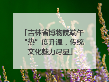 吉林省博物院端午“热”度升温，传统文化魅力尽显