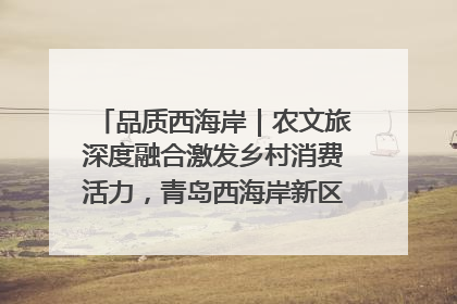 品质西海岸｜农文旅深度融合激发乡村消费活力，青岛西海岸新区的乡村振兴实践