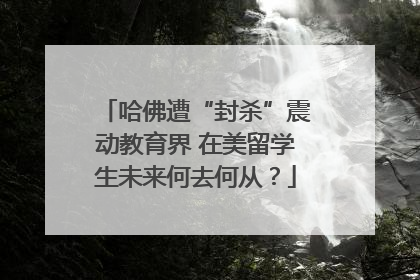 哈佛遭“封杀”震动教育界 在美留学生未来何去何从？