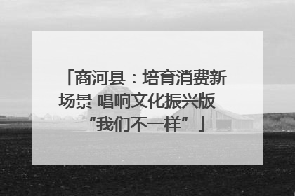 商河县：培育消费新场景 唱响文化振兴版“我们不一样”