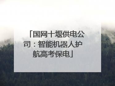 国网十堰供电公司：智能机器人护航高考保电