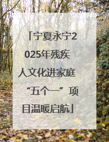 宁夏永宁2025年残疾人文化进家庭“五个一”项目温暖启航