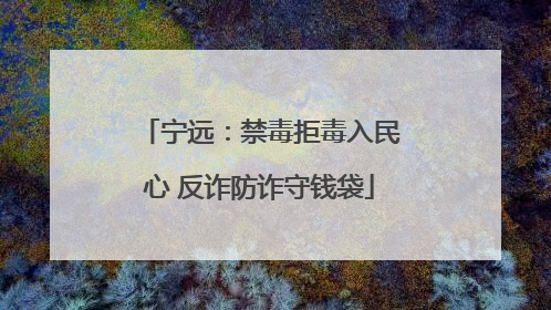 宁远：禁毒拒毒入民心 反诈防诈守钱袋