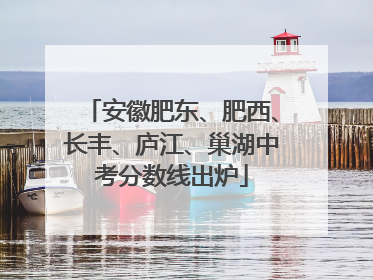 安徽肥东、肥西、长丰、庐江、巢湖中考分数线出炉