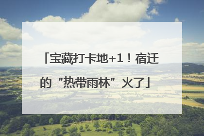 宝藏打卡地+1！宿迁的“热带雨林”火了